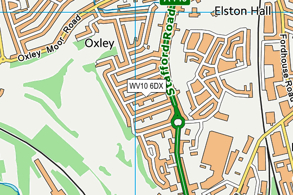 WV10 6DX map - OS VectorMap District (Ordnance Survey) WV10 6DX map - OS VectorMap District (Ordnance Survey)