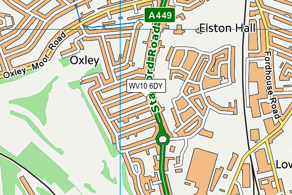 WV10 6DY map - OS VectorMap District (Ordnance Survey) WV10 6DY map - OS VectorMap District (Ordnance Survey)