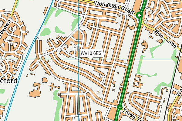 WV10 6ES map - OS VectorMap District (Ordnance Survey) WV10 6ES map - OS VectorMap District (Ordnance Survey)
