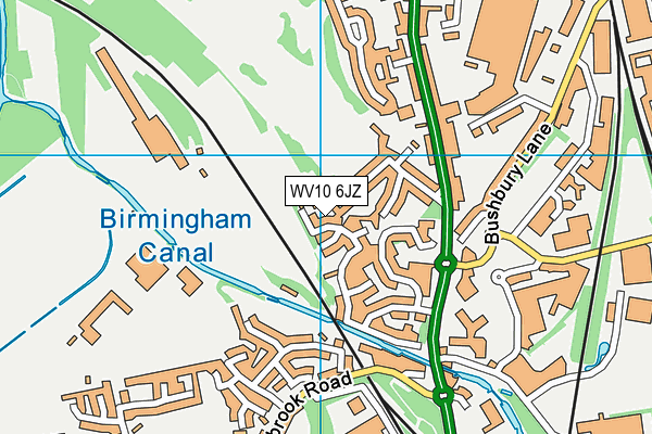 WV10 6JZ map - OS VectorMap District (Ordnance Survey) WV10 6JZ map - OS VectorMap District (Ordnance Survey)