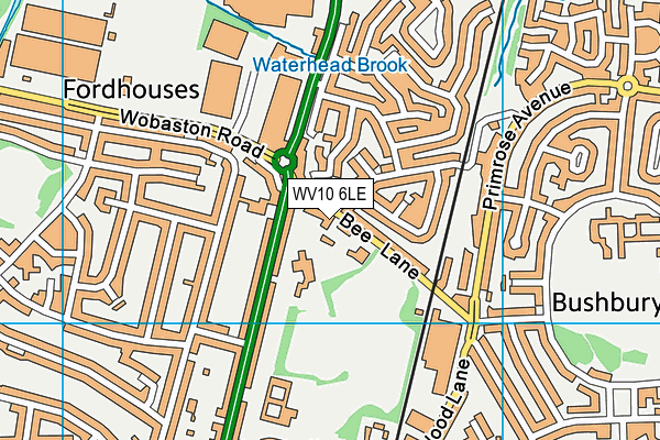 WV10 6LE map - OS VectorMap District (Ordnance Survey) WV10 6LE map - OS VectorMap District (Ordnance Survey)