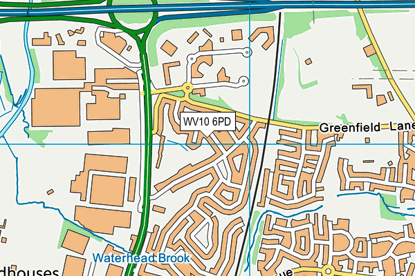 WV10 6PD map - OS VectorMap District (Ordnance Survey) WV10 6PD map - OS VectorMap District (Ordnance Survey)