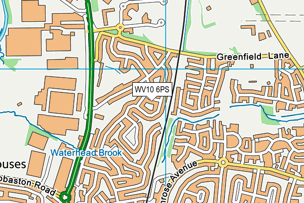 WV10 6PS map - OS VectorMap District (Ordnance Survey) WV10 6PS map - OS VectorMap District (Ordnance Survey)