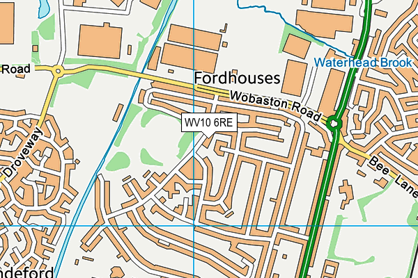 WV10 6RE map - OS VectorMap District (Ordnance Survey) WV10 6RE map - OS VectorMap District (Ordnance Survey)