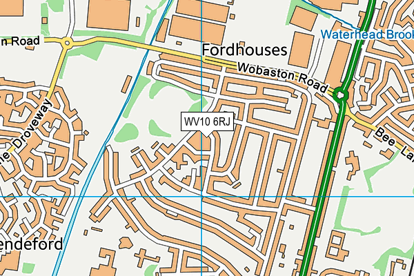 WV10 6RJ map - OS VectorMap District (Ordnance Survey)