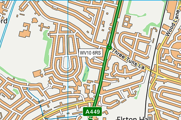 WV10 6RS map - OS VectorMap District (Ordnance Survey)