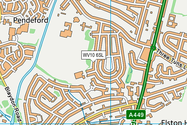 WV10 6SL map - OS VectorMap District (Ordnance Survey) WV10 6SL map - OS VectorMap District (Ordnance Survey)