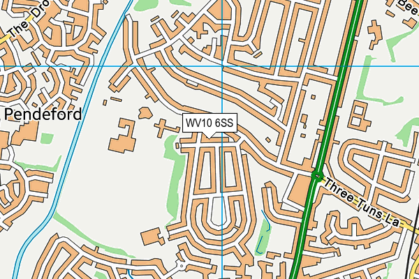 WV10 6SS map - OS VectorMap District (Ordnance Survey) WV10 6SS map - OS VectorMap District (Ordnance Survey)