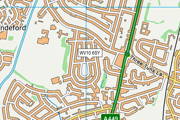 WV10 6SY map - OS VectorMap District (Ordnance Survey) WV10 6SY map - OS VectorMap District (Ordnance Survey)