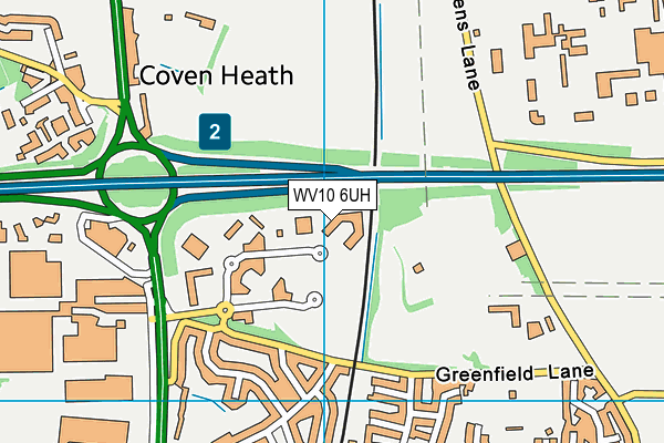 WV10 6UH map - OS VectorMap District (Ordnance Survey) WV10 6UH map - OS VectorMap District (Ordnance Survey)