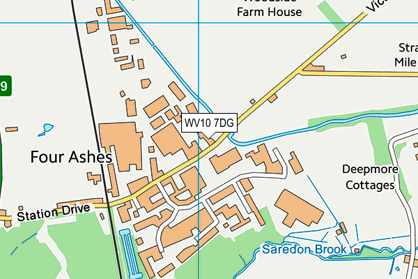 WV10 7DG map - OS VectorMap District (Ordnance Survey) WV10 7DG map - OS VectorMap District (Ordnance Survey)