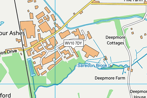 WV10 7DY map - OS VectorMap District (Ordnance Survey) WV10 7DY map - OS VectorMap District (Ordnance Survey)
