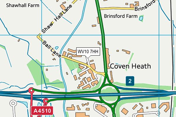 WV10 7HH map - OS VectorMap District (Ordnance Survey) WV10 7HH map - OS VectorMap District (Ordnance Survey)