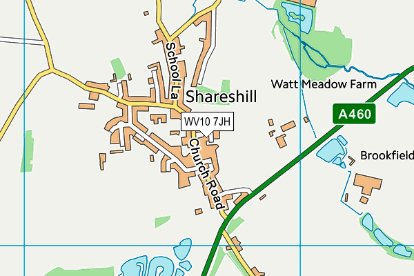 WV10 7JH map - OS VectorMap District (Ordnance Survey)