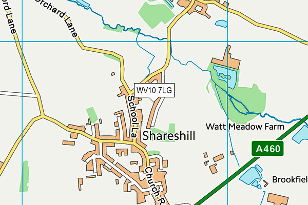 WV10 7LG map - OS VectorMap District (Ordnance Survey)