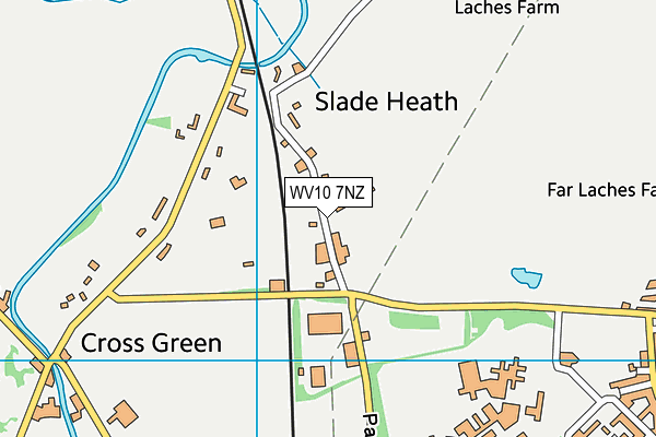 WV10 7NZ map - OS VectorMap District (Ordnance Survey)
