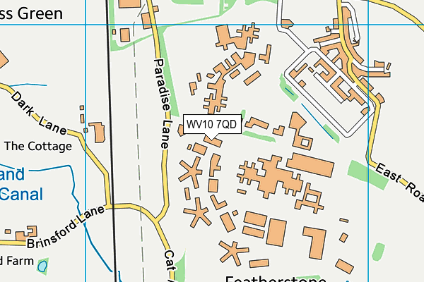 WV10 7QD map - OS VectorMap District (Ordnance Survey) WV10 7QD map - OS VectorMap District (Ordnance Survey)