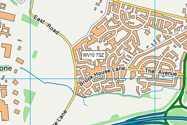 WV10 7SZ map - OS VectorMap District (Ordnance Survey)