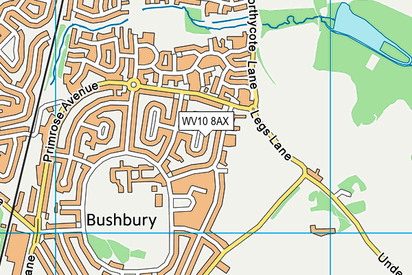 WV10 8AX map - OS VectorMap District (Ordnance Survey) WV10 8AX map - OS VectorMap District (Ordnance Survey)