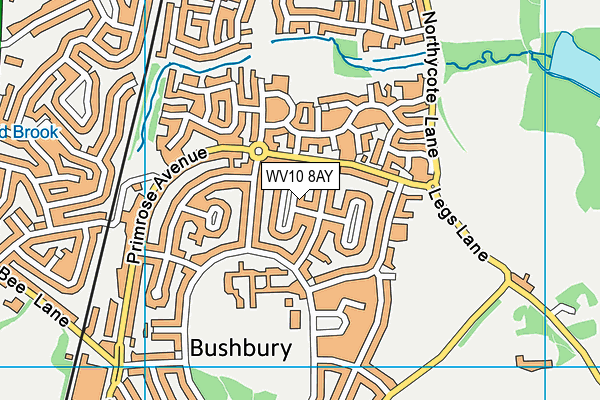 WV10 8AY map - OS VectorMap District (Ordnance Survey) WV10 8AY map - OS VectorMap District (Ordnance Survey)