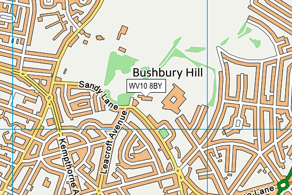 WV10 8BY map - OS VectorMap District (Ordnance Survey) WV10 8BY map - OS VectorMap District (Ordnance Survey)