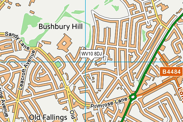 WV10 8DJ map - OS VectorMap District (Ordnance Survey) WV10 8DJ map - OS VectorMap District (Ordnance Survey)