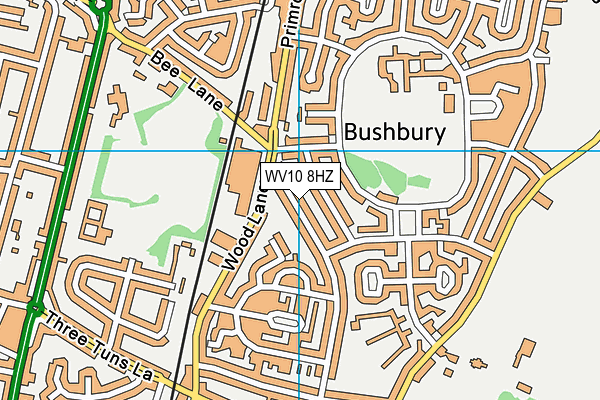 WV10 8HZ map - OS VectorMap District (Ordnance Survey) WV10 8HZ map - OS VectorMap District (Ordnance Survey)