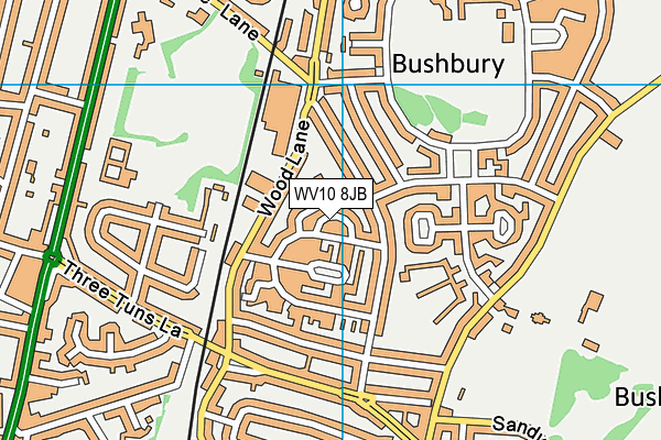 WV10 8JB map - OS VectorMap District (Ordnance Survey) WV10 8JB map - OS VectorMap District (Ordnance Survey)