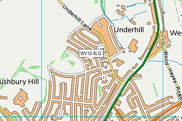 WV10 8LQ map - OS VectorMap District (Ordnance Survey) WV10 8LQ map - OS VectorMap District (Ordnance Survey)