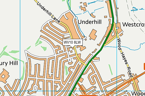 WV10 8LW map - OS VectorMap District (Ordnance Survey) WV10 8LW map - OS VectorMap District (Ordnance Survey)