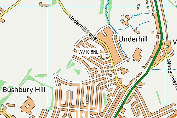 WV10 8NL map - OS VectorMap District (Ordnance Survey) WV10 8NL map - OS VectorMap District (Ordnance Survey)