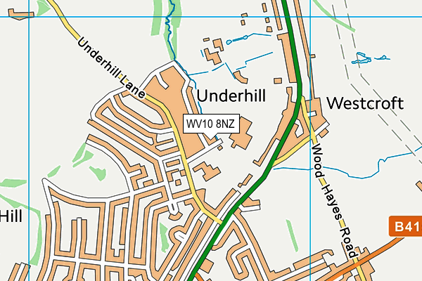 WV10 8NZ map - OS VectorMap District (Ordnance Survey) WV10 8NZ map - OS VectorMap District (Ordnance Survey)