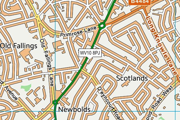 WV10 8PJ map - OS VectorMap District (Ordnance Survey) WV10 8PJ map - OS VectorMap District (Ordnance Survey)