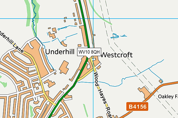 WV10 8QH map - OS VectorMap District (Ordnance Survey) WV10 8QH map - OS VectorMap District (Ordnance Survey)