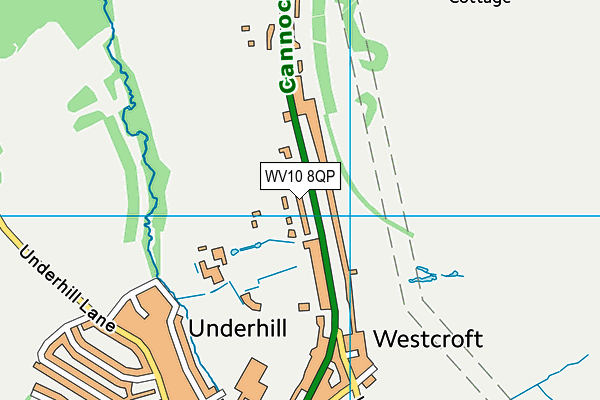 WV10 8QP map - OS VectorMap District (Ordnance Survey)