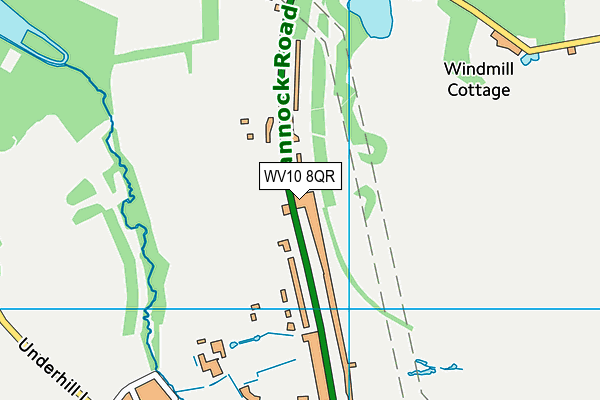 WV10 8QR map - OS VectorMap District (Ordnance Survey)