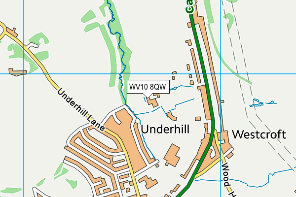 WV10 8QW map - OS VectorMap District (Ordnance Survey) WV10 8QW map - OS VectorMap District (Ordnance Survey)