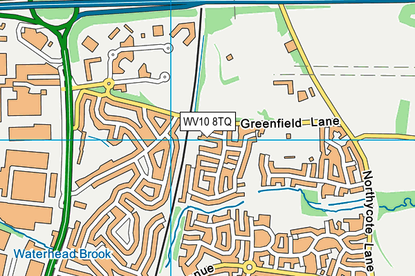 WV10 8TQ map - OS VectorMap District (Ordnance Survey) WV10 8TQ map - OS VectorMap District (Ordnance Survey)