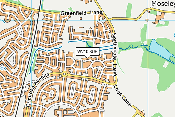 WV10 8UE map - OS VectorMap District (Ordnance Survey) WV10 8UE map - OS VectorMap District (Ordnance Survey)