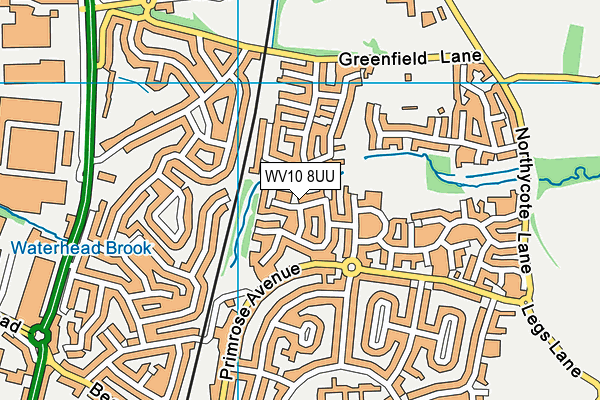 WV10 8UU map - OS VectorMap District (Ordnance Survey) WV10 8UU map - OS VectorMap District (Ordnance Survey)