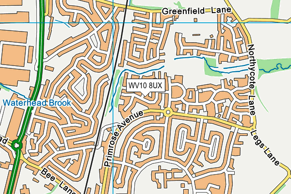 WV10 8UX map - OS VectorMap District (Ordnance Survey) WV10 8UX map - OS VectorMap District (Ordnance Survey)