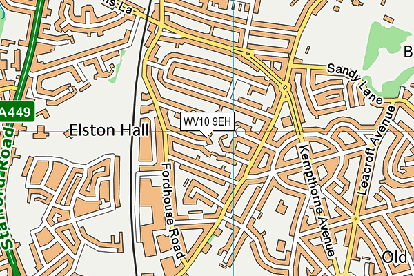 WV10 9EH map - OS VectorMap District (Ordnance Survey) WV10 9EH map - OS VectorMap District (Ordnance Survey)