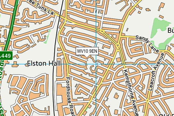 WV10 9EN map - OS VectorMap District (Ordnance Survey) WV10 9EN map - OS VectorMap District (Ordnance Survey)