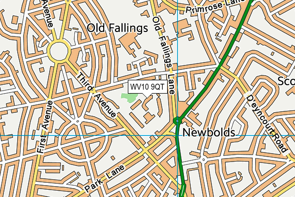 WV10 9QT map - OS VectorMap District (Ordnance Survey) WV10 9QT map - OS VectorMap District (Ordnance Survey)