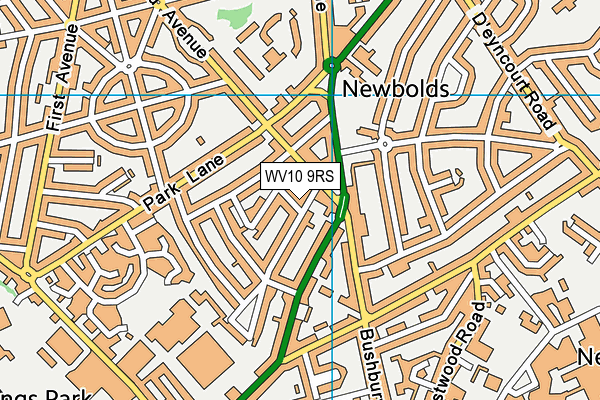 WV10 9RS map - OS VectorMap District (Ordnance Survey) WV10 9RS map - OS VectorMap District (Ordnance Survey)