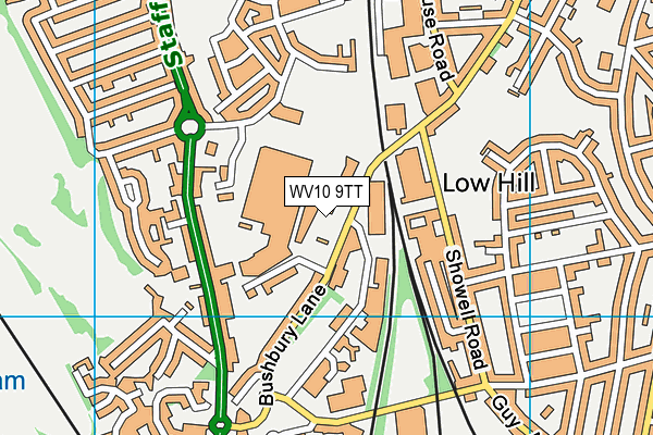 WV10 9TT map - OS VectorMap District (Ordnance Survey) WV10 9TT map - OS VectorMap District (Ordnance Survey)