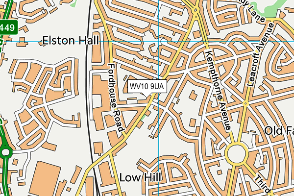 WV10 9UA map - OS VectorMap District (Ordnance Survey) WV10 9UA map - OS VectorMap District (Ordnance Survey)