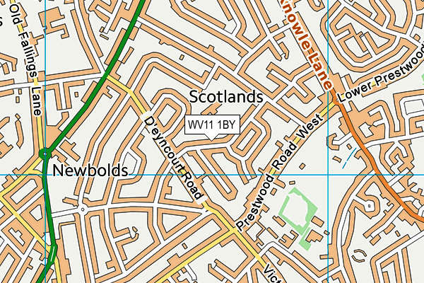 WV11 1BY map - OS VectorMap District (Ordnance Survey) WV11 1BY map - OS VectorMap District (Ordnance Survey)