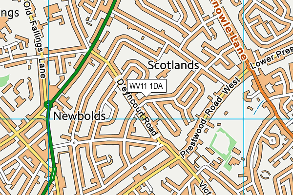 WV11 1DA map - OS VectorMap District (Ordnance Survey) WV11 1DA map - OS VectorMap District (Ordnance Survey)