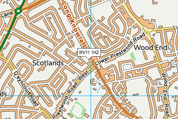 WV11 1HZ map - OS VectorMap District (Ordnance Survey) WV11 1HZ map - OS VectorMap District (Ordnance Survey)